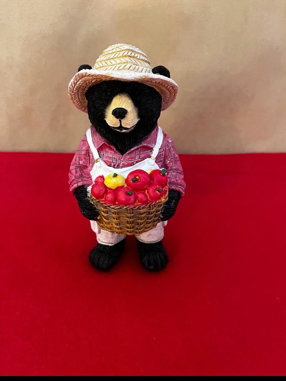 Papa Bear Apple Picking Day Figurine